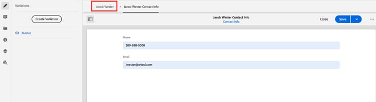 Navigera tillbaka till det ursprungliga innehållsfragmentet