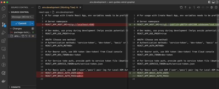 React App Development Environment
