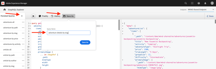 Behåll GraphQL-fråga