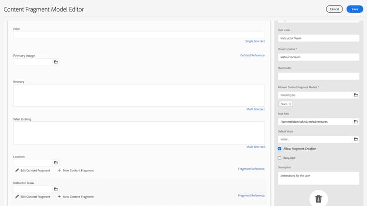Referensalternativ för gruppfragment