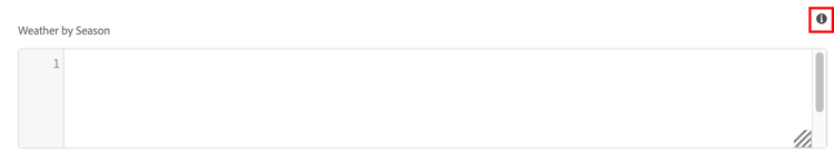 Ikon för JSON-objektinformation