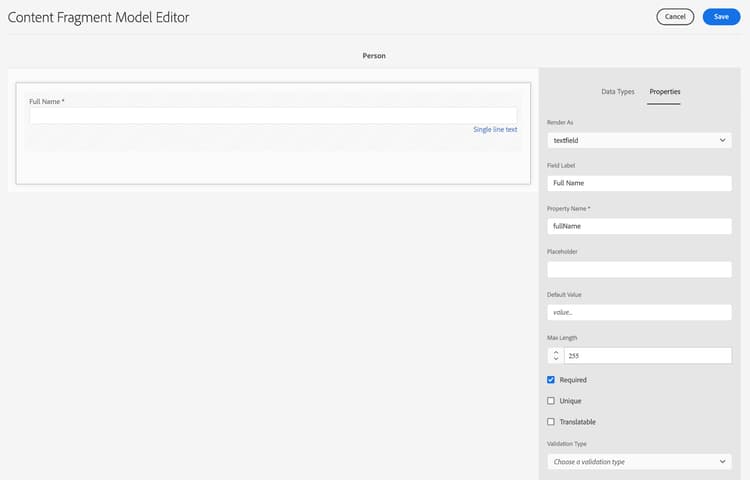 Alternativ för fullständigt namn