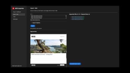 Massimport med hjälp av importverktyget
