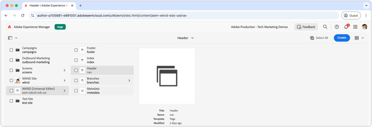 Standardsidhuvudsida
