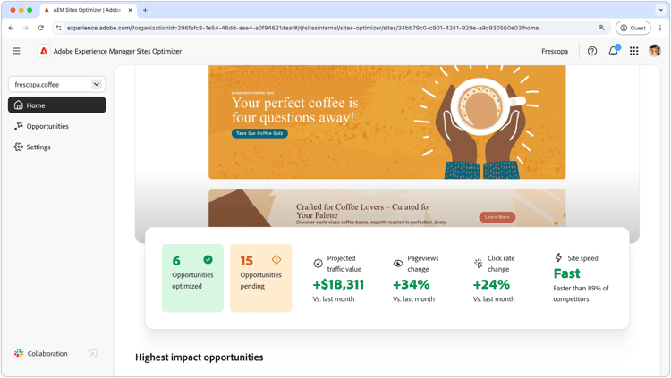 Sites Optimizer