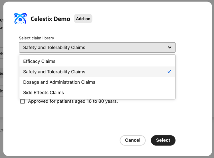 Prompt extension dropdown