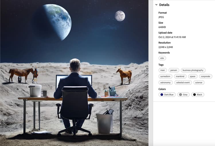 information om en resurs med flera taggar