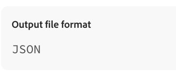 Utdataformat för CloudFront