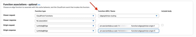 Konfiguration av funktionsassociationer