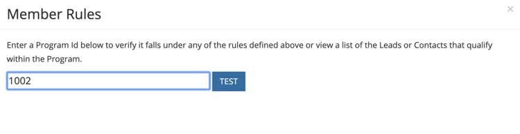 1. En modal visas där du kan gå in i programmet