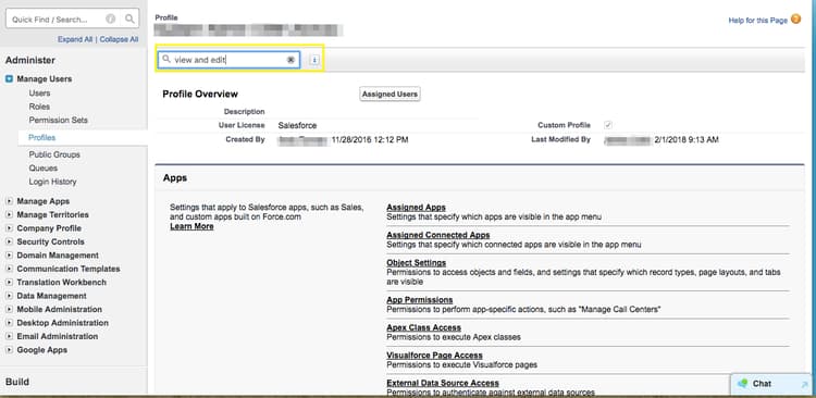 1. Gå till Konfigurera och expandera gruppen Hantera användare