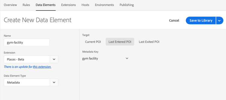 dataelement för gymmet