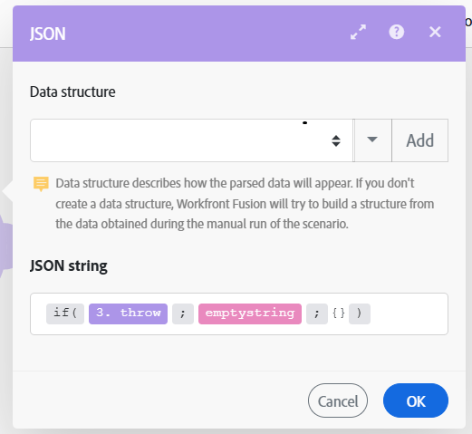 JSON-fel