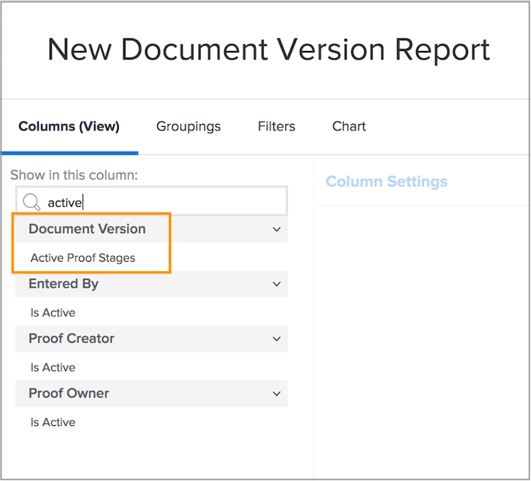 Fliken Filter i Report Builder