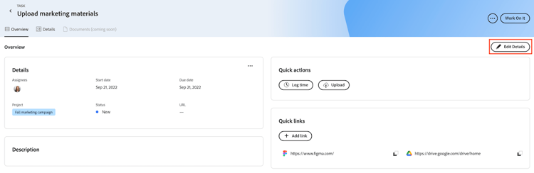Redigera information