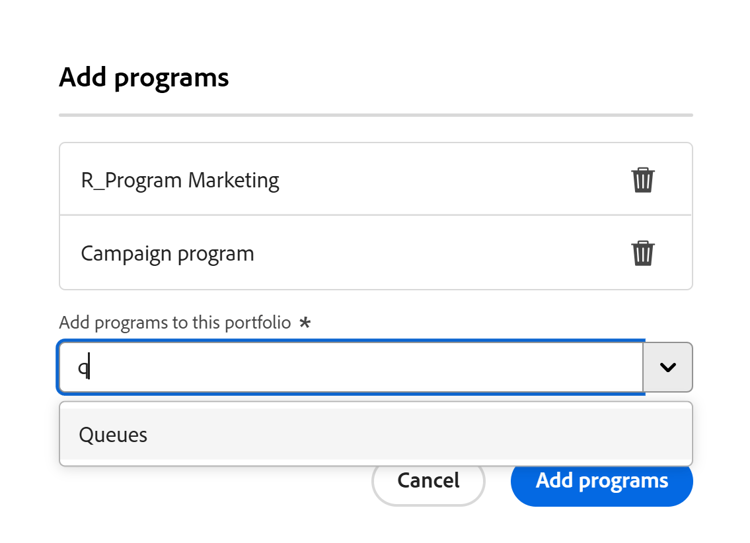 Lägg till programruta