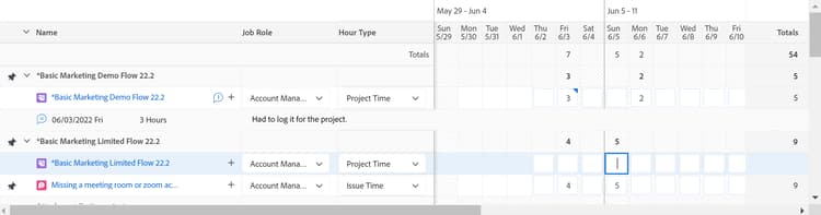 Timesheet-timmar