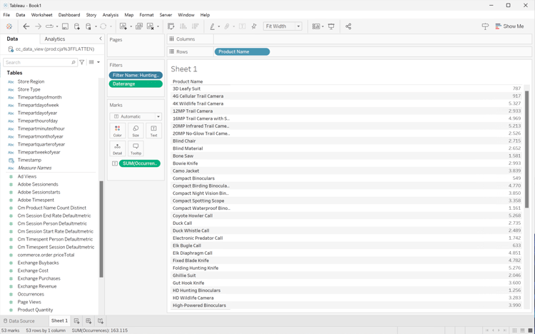 Tableau Desktop Multiple Dimension排名过滤器