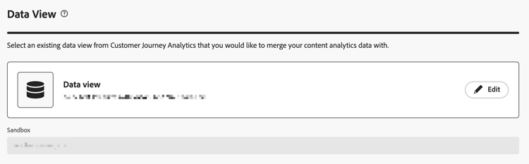 数据视图的 Content Analytics 配置