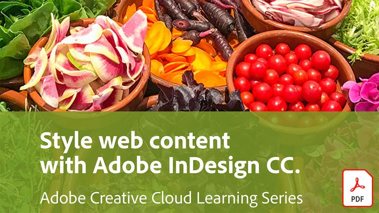 使用Adobe InDesign CC设置Web内容样式