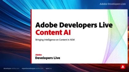 Adobe Experience Manager中的内容人工智能