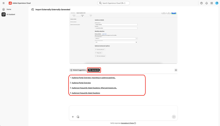 AI助手引用的源列表。