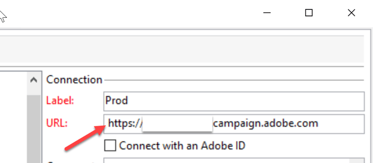 错误:“URL-140005无法解码架构“ https”的URL。 未实现” | Adobe Campaign