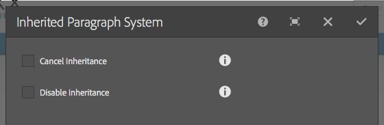 继承的段落系统
