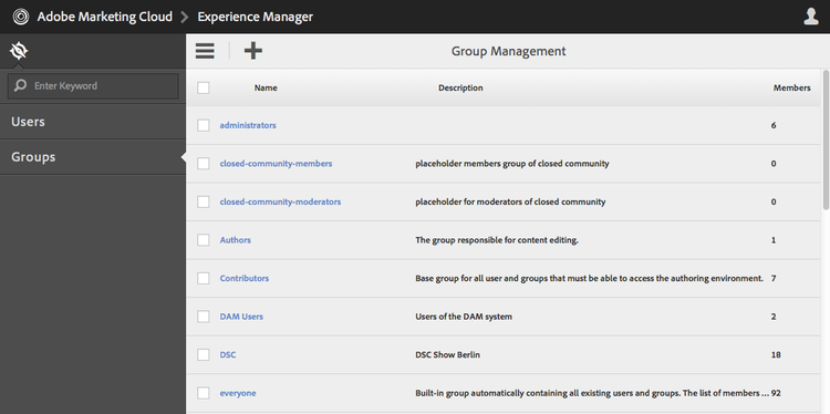 User Management 控制台