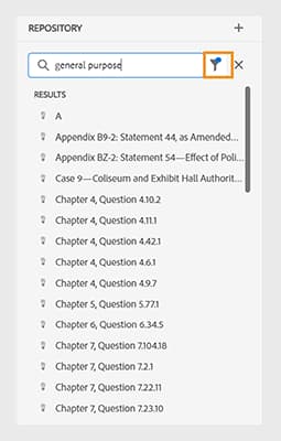 在存储库视图中搜索文件