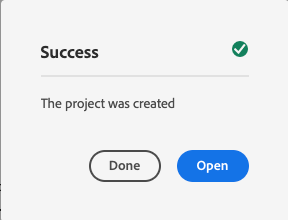 项目确认对话框