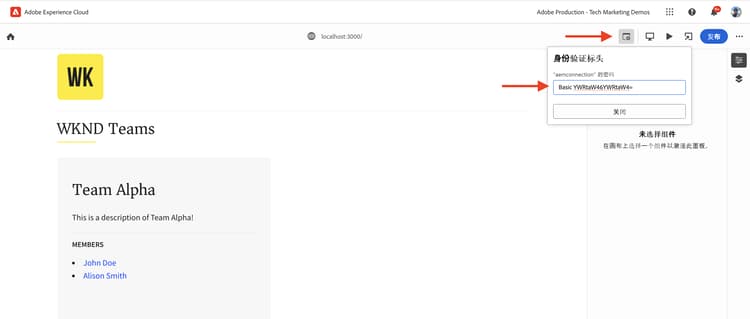 通用编辑器 - 添加身份验证标头