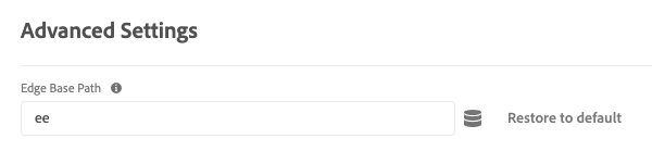 显示使用Web SDK标记扩展的高级设置的图像