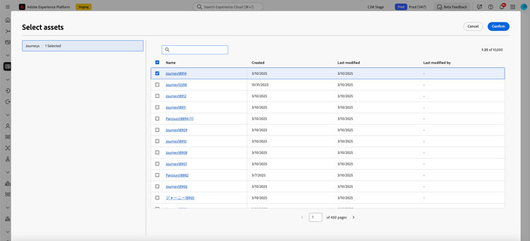 选择历程以将其与行动手册关联。