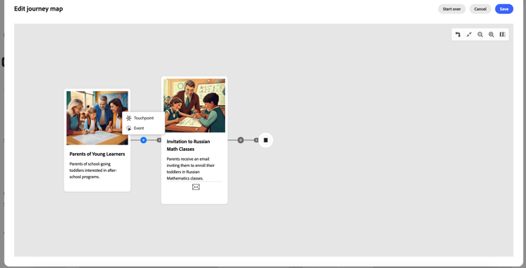 历程图编辑器界面，这样您就可以在捕获行动手册元数据后调整步骤。