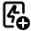 带加号的资产上的发光螺钉