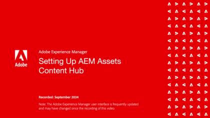 启用AEM Assets Content Hub