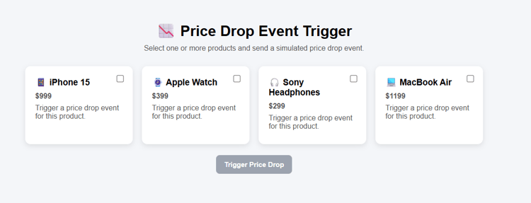 trigger price drop