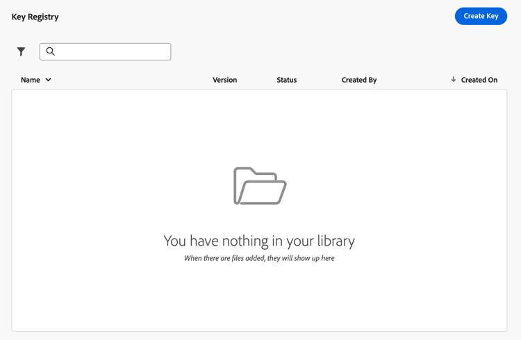 在密钥注册表部分