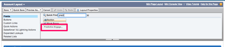 1. 转到字段并移动“预测参与度分数”字段