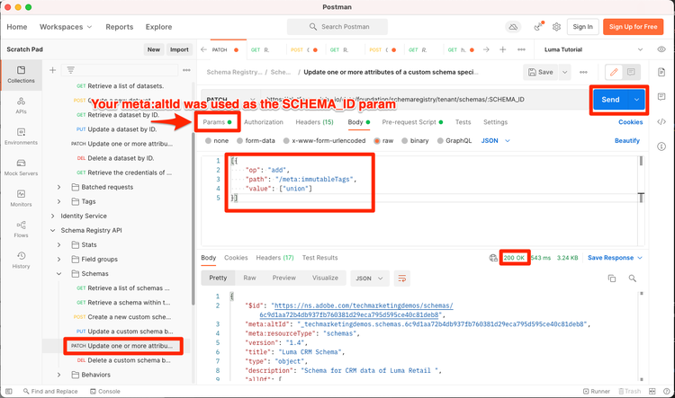 使用作为SCHEMA_ID参数的自定义meta：altIid为配置文件启用CRM架构