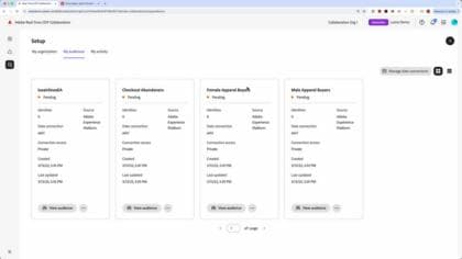 在Real-Time CDP Collaboration中将受众引用为广告商
