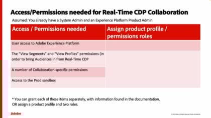 为Real-Time CDP Collaboration设置权限