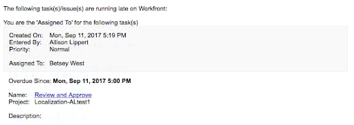 Automatic Reminder 电子邮件消息