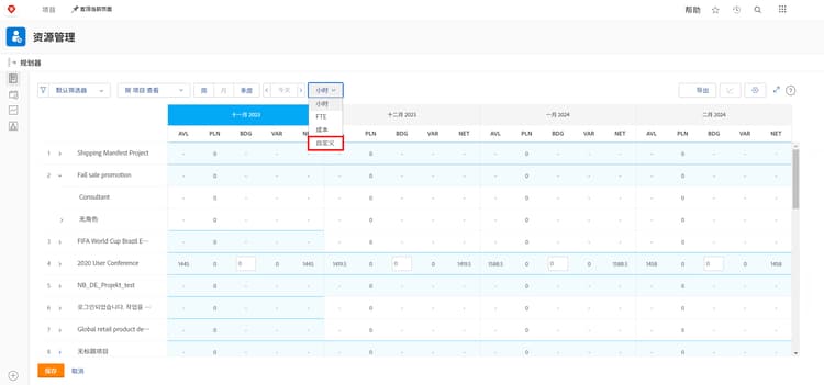 自定义下拉菜单中的选项