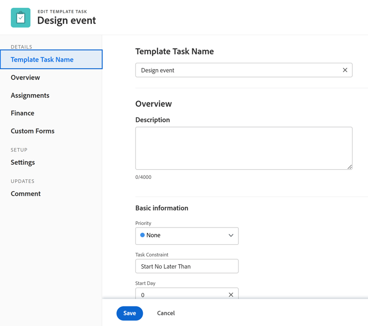 编辑模板任务的新体验