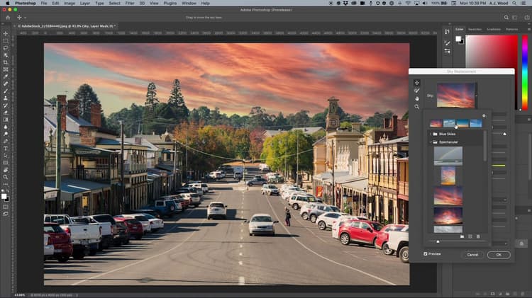 選擇並替換天空