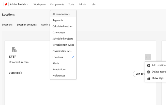 Data Warehouse authorized keys SFTP Adobe Analytics Data Warehouse authorized keys SFTP Adobe Analytics