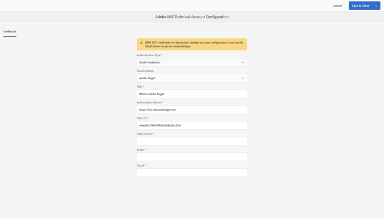 完整的 OAuth 詳細資訊