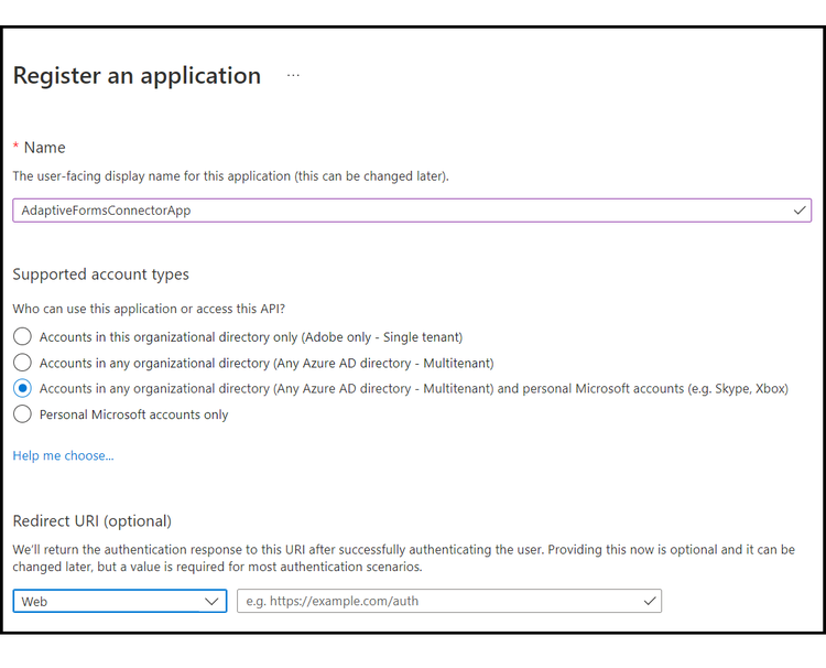 註冊Azure Active Directory應用程式